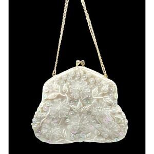 Beautiful Vintage Beaded Sequined Wedding or Evening Bag